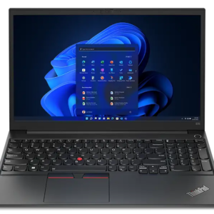 Lenovo ThinkPad E14 G7 14-inch compact business laptop in black featuring WUXGA display and backlit keyboard.
