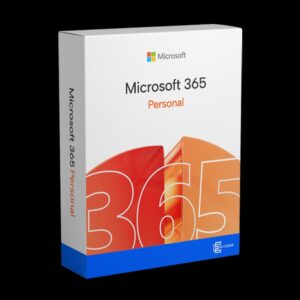 Microsoft 365 Personal subscription digital card showing a 1-year license and 1TB cloud storage benefit.